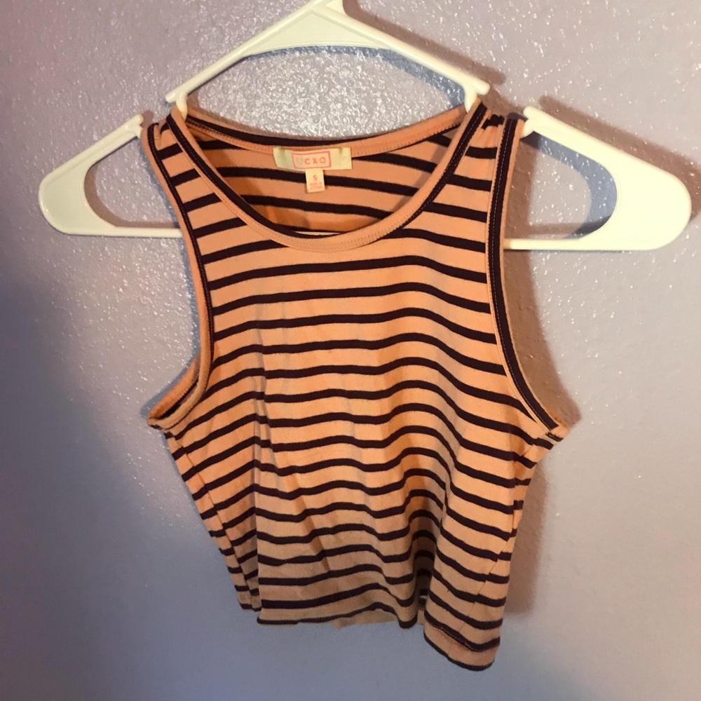 Stripped Crop Top